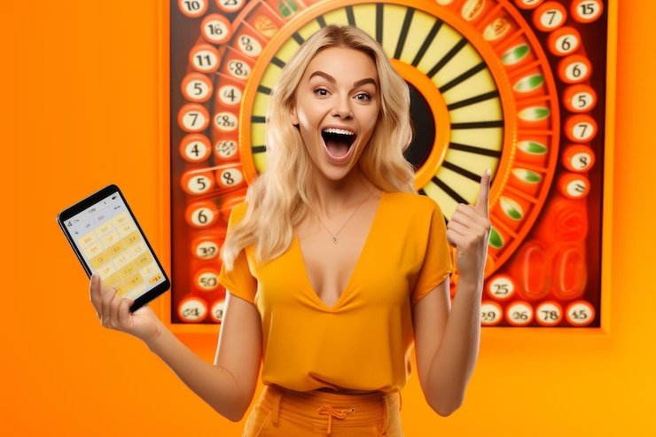 Mobile app displaying roulette table with live wheel